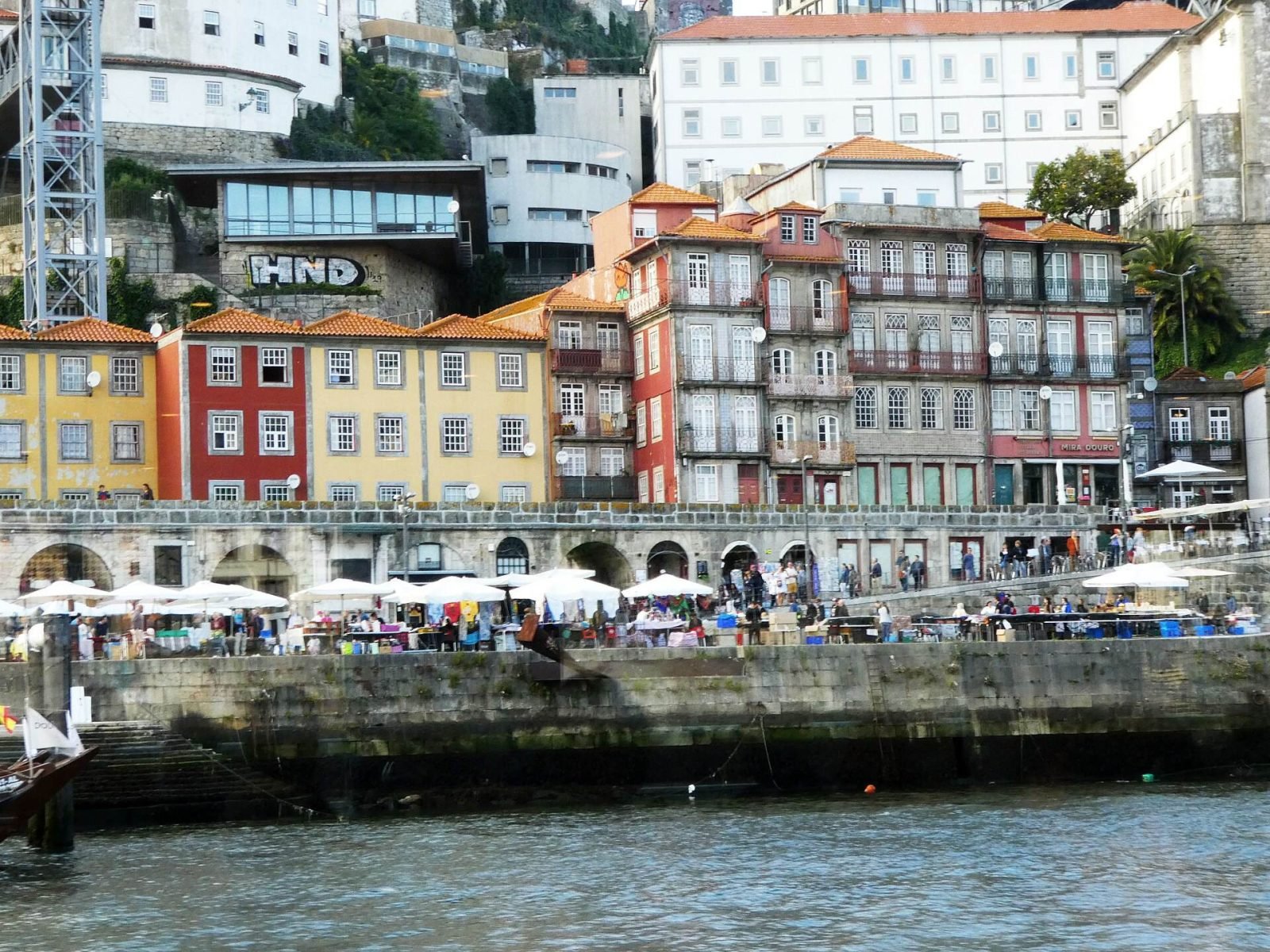 Colourful houses along the Ribeira waterfront above the Douro